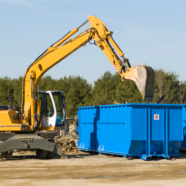 what size residential dumpster rentals are available in Abanda AL